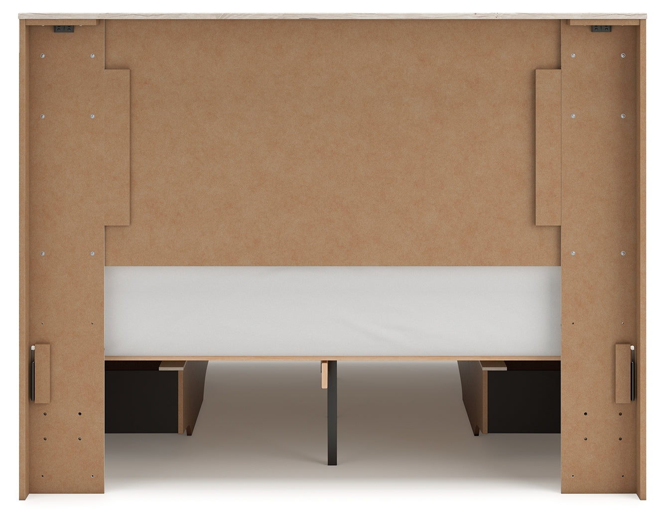 Lawroy Light Natural Queen Panel Bed with 4 Storage (Online Special Price) - Ornate Home