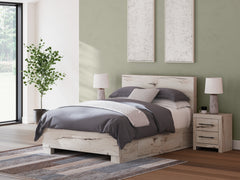 Lawroy Light Natural Queen Panel Bed with 4 Storage - Ornate Home