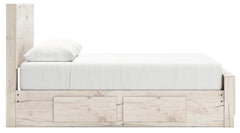 Lawroy Light Natural Queen Panel Bed with 4 Storage - Ornate Home