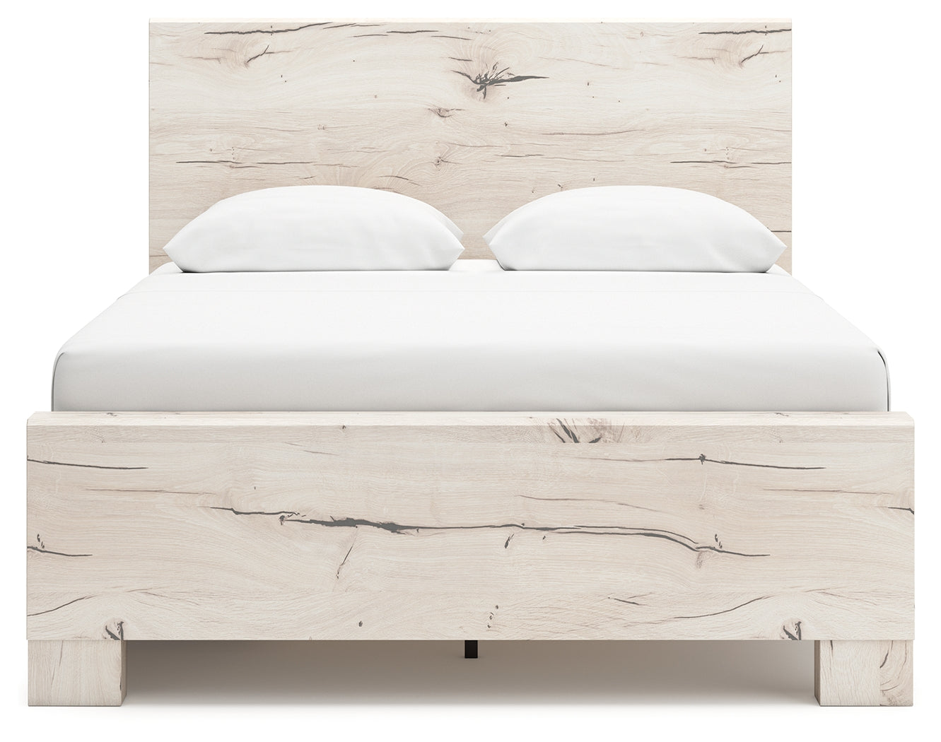 Lawroy Light Natural Queen Panel Bed with Storage (Online Special Price) - Ornate Home