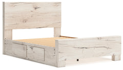 Lawroy Light Natural Queen Panel Bed with Storage - Ornate Home