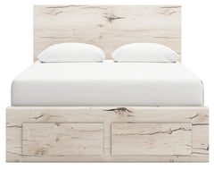 Lawroy Light Natural Queen Panel Storage Bed & Dresser & Mirror - Ornate Home
