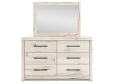 Lawroy Light Natural Queen Storage Bed & Dresser & Mirror & Nightstand (Online Special Price) - Ornate Home