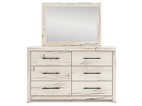 Lawroy Light Natural Queen Storage Bed & Dresser & Mirror & Nightstand - Ornate Home
