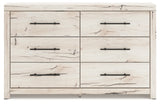 Lawroy Light Natural Queen Storage Bedroom Set with 2 Dressers, Mirror and 2 Nightstands (Online Special Price) - Ornate Home