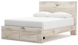 Lawroy Light Natural Queen Storage Bedroom Set with 2 Dressers, Mirror and 2 Nightstands (Online Special Price) - Ornate Home
