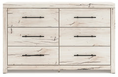 Lawroy Light Natural Queen Storage Bedroom Set with 2 Dressers, Mirror and 2 Nightstands - Ornate Home