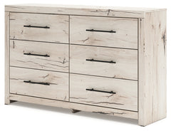 Lawroy Light Natural Queen Storage Bedroom Set with 2 Dressers, Mirror and 2 Nightstands - Ornate Home