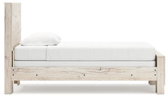 Lawroy Light Natural Twin Panel Bed & Dresser & Mirror - Ornate Home