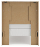 Lawroy Light Natural Twin Panel Bed & Dresser & Mirror - Ornate Home