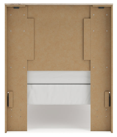 Lawroy Light Natural Twin Panel Bed & Dresser & Mirror - Ornate Home