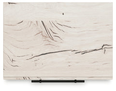 Lawroy Light Natural Twin Panel Bed with Storage and Nightstand - Ornate Home