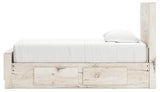 Lawroy Light Natural Twin Panel Bedroom Set with Storage and Nightstand (Online Special Price) - Ornate Home