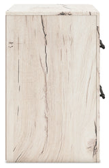 Lawroy Light Natural Twin Panel Bedroom Set with Storage and Nightstand (Online Special Price) - Ornate Home
