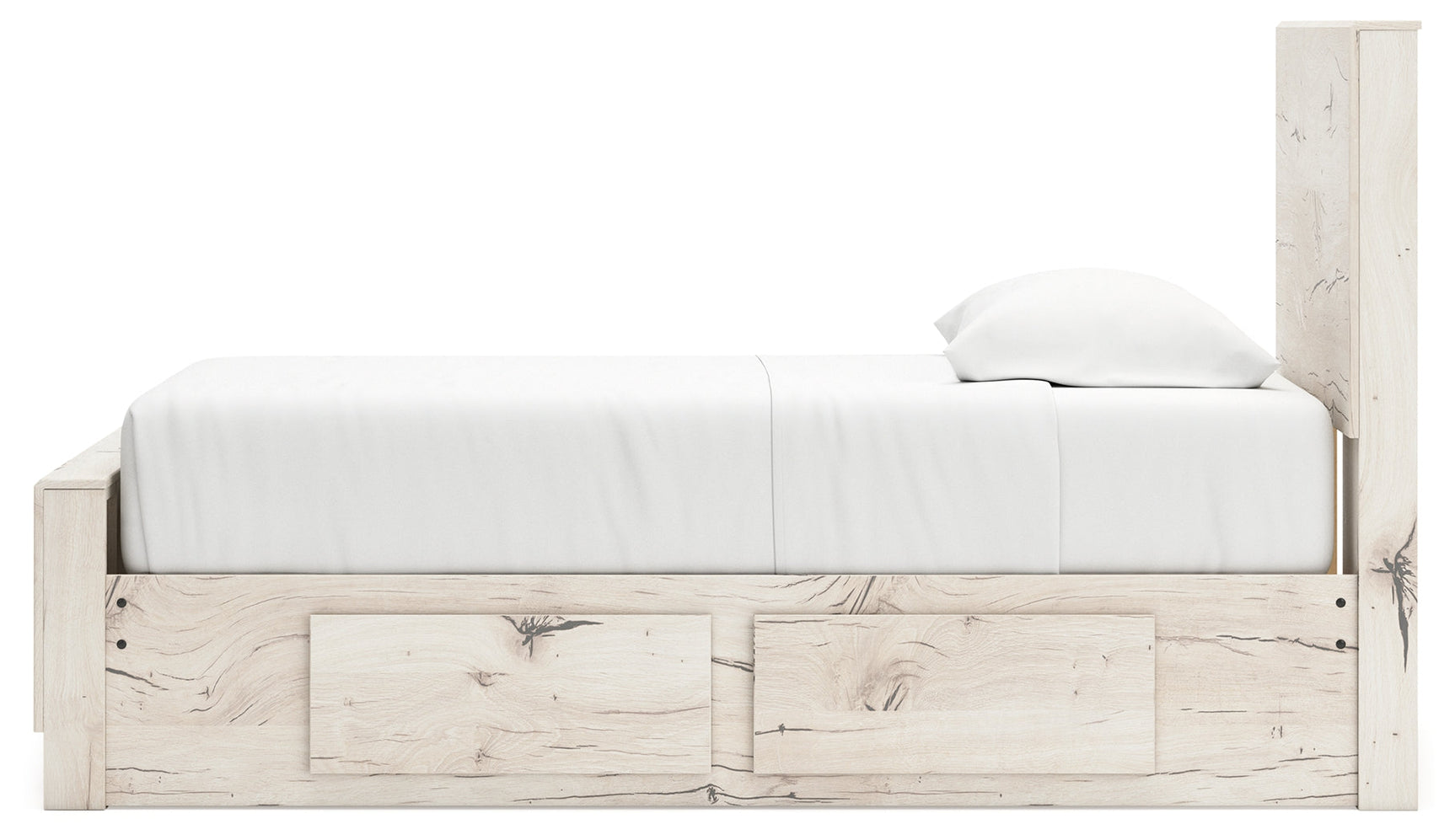 Lawroy Light Natural Twin Panel Youth Bed with Storage (Online Special Price) - Ornate Home