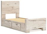 Lawroy Light Natural Twin Panel Youth Bed with Storage (Online Special Price) - Ornate Home