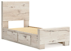 Lawroy Light Natural Twin Panel Youth Bed with Storage - Ornate Home