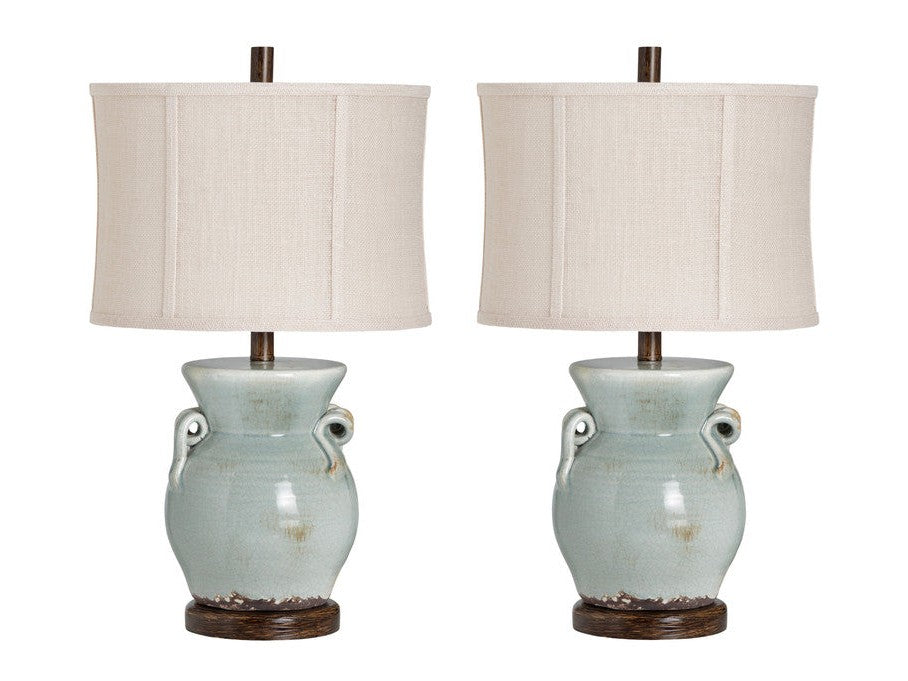 Lawson Blue Table Lamp (Set of 2) - Ornate Home