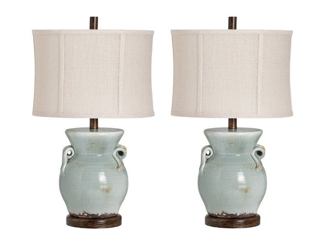 Lawson Blue Table Lamp (Set of 2) - Ornate Home