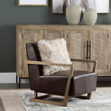 Lawson Brown/Tan Accent Chair - Ornate Home