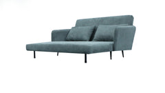 Lawson Gray 61"W Fabric Convertible Sleeper Loveseat - Ornate Home