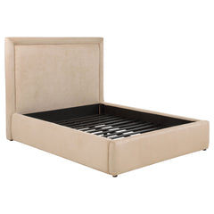 Lawson Light Saddle 55-inch Upholstered Full Platform Bed - Ornate Home