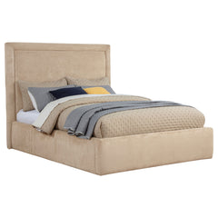 Lawson Light Saddle 55-inch Upholstered Full Platform Bed - Ornate Home