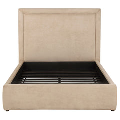 Lawson Light Saddle 55-inch Upholstered Full Platform Bed - Ornate Home