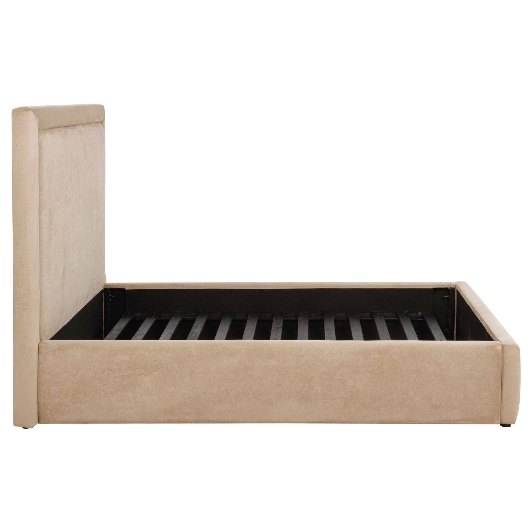 Lawson Light Saddle 55-inch Upholstered Full Platform Bed - Ornate Home