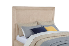 Lawson Light Saddle 55-inch Upholstered Full Platform Bed - Ornate Home