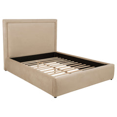 Lawson Light Saddle 55-inch Upholstered Queen Platform Bed - Ornate Home