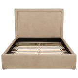 Lawson Light Saddle 55-inch Upholstered Queen Platform Bed - Ornate Home