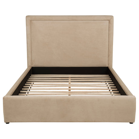 Lawson Light Saddle 55-inch Upholstered Queen Platform Bed - Ornate Home