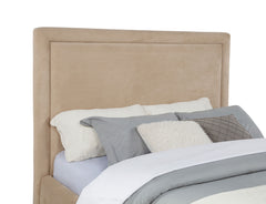 Lawson Light Saddle 55-inch Upholstered Queen Platform Bed - Ornate Home