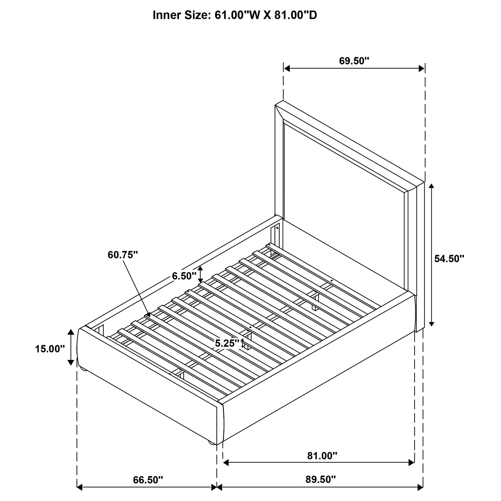 Lawson Light Saddle 55-inch Upholstered Queen Platform Bed - Ornate Home