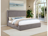 Lawson Mushroom 55-inch Upholstered Eastern King Platform Bed - Ornate Home