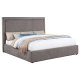 Lawson Mushroom 55-inch Upholstered Eastern King Platform Bed - Ornate Home