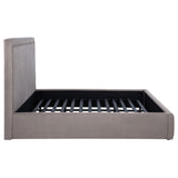 Lawson Mushroom 55-inch Upholstered Eastern King Platform Bed - Ornate Home