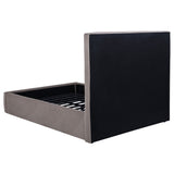 Lawson Mushroom 55-inch Upholstered Full Panel Platform Bed - Ornate Home