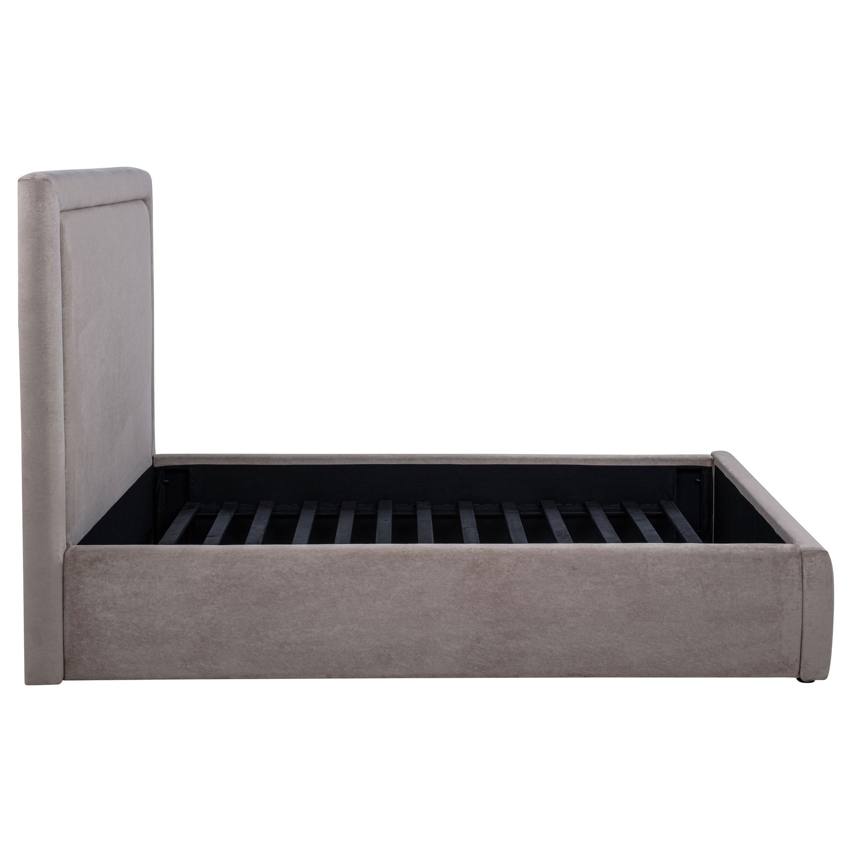 Lawson Mushroom 55-inch Upholstered Full Panel Platform Bed - Ornate Home