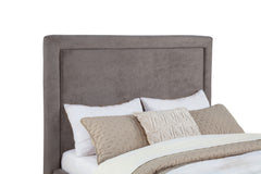 Lawson Mushroom 55-inch Upholstered Full Panel Platform Bed - Ornate Home