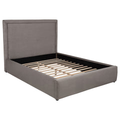 Lawson Mushroom 55-inch Upholstered Queen Platform Bed - Ornate Home