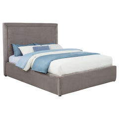 Lawson Mushroom 55-inch Upholstered Queen Platform Bed - Ornate Home