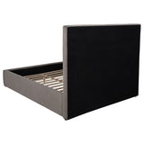 Lawson Mushroom 55-inch Upholstered Queen Platform Bed - Ornate Home