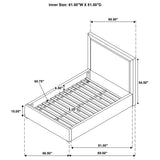 Lawson Mushroom 55-inch Upholstered Queen Platform Bed - Ornate Home