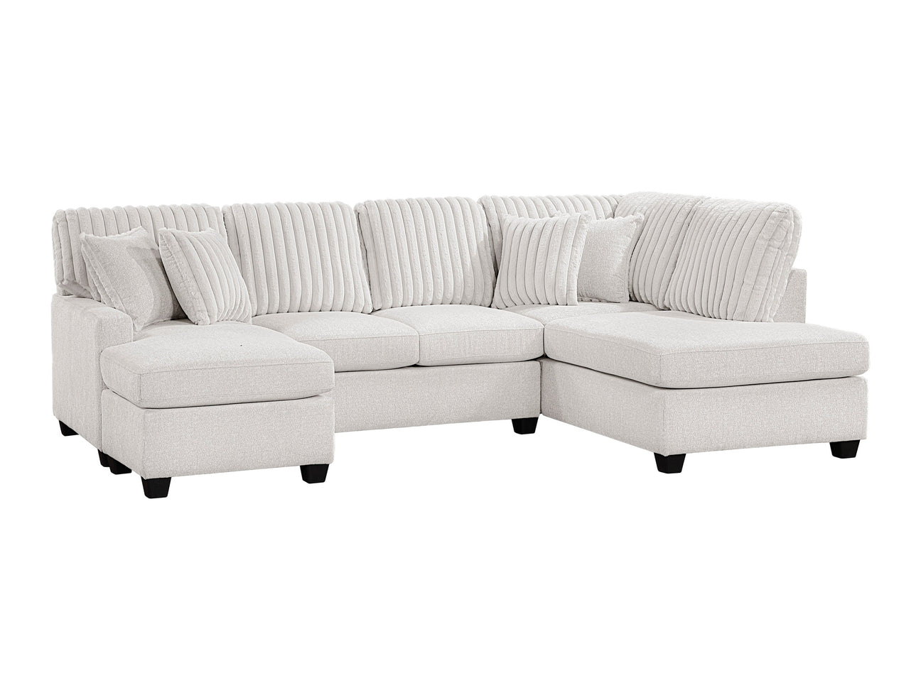 Lawson Taupe 2-Piece Sectional w/ Chaise - Ornate Home