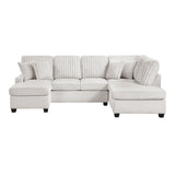 Lawson Taupe 2-Piece Sectional w/ Chaise - Ornate Home
