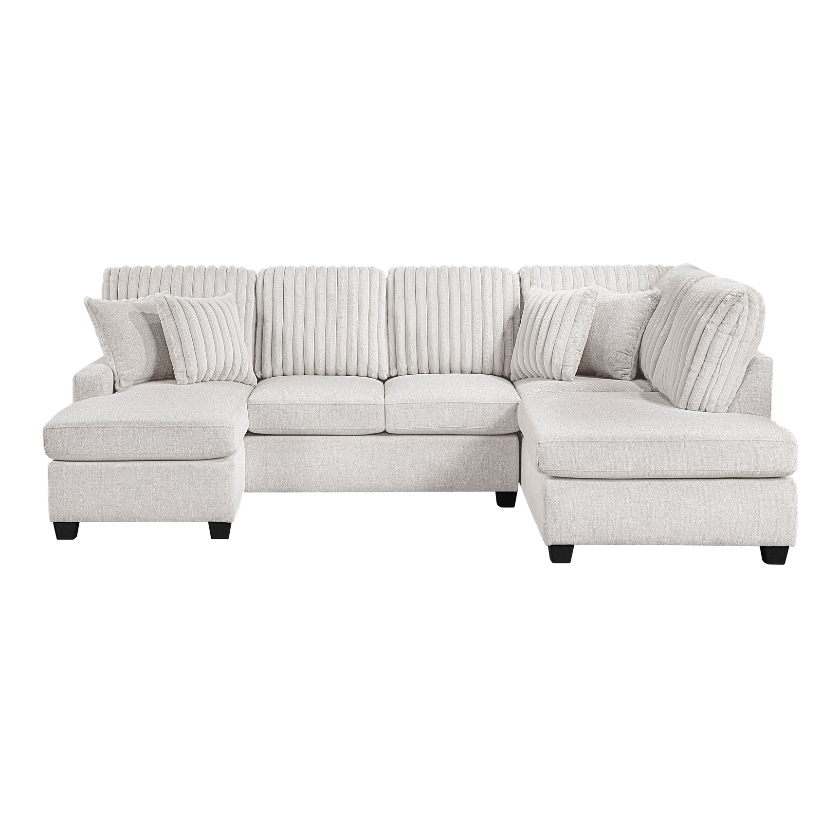 Lawson Taupe 2-Piece Sectional w/ Chaise - Ornate Home