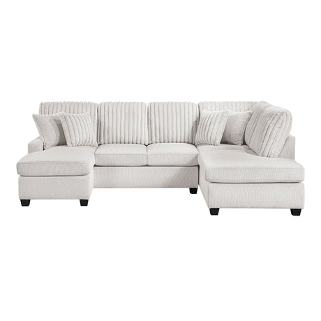 Lawson Taupe 2-Piece Sectional w/ Chaise - Ornate Home