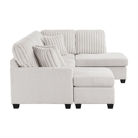 Lawson Taupe 2-Piece Sectional w/ Chaise - Ornate Home